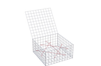 Gabionový koš 100 x 100 x 50 cm, oko 10 x 10 cm