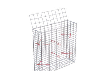 Gabionový koš 100 x 30 x 100 cm, oko 5 x 10 cm