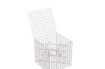 Gabionový koš 50 x 50 x 50 cm, oko 10 x 10 cm