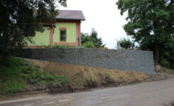 Gabionová zeď – RD Kojovice