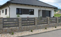 Gabionový plot – RD Minkovice Liberec
