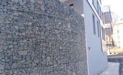 Gabionová zeď – Rezidence Park Masarykova