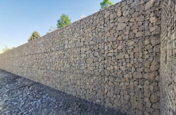 Gabionová zeď - skládáný gabion
