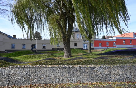 Gabionový plot – Pumptrack Pacov