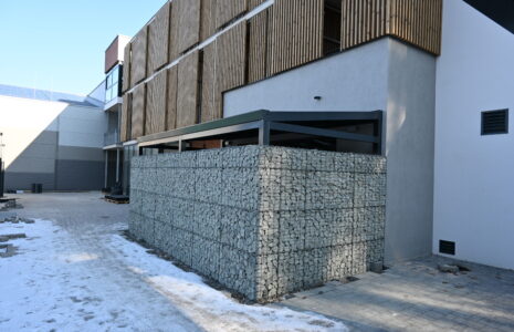 Gabionový plot – SK Tenis Malšovice