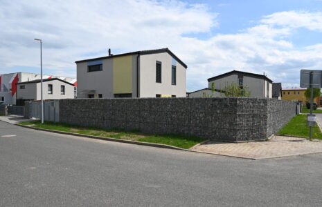 Gabionový plot – RD Nehvizdy