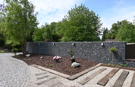 Gabionový plot – RD Tehov