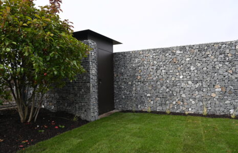 Gabionový plot – RD Kbely