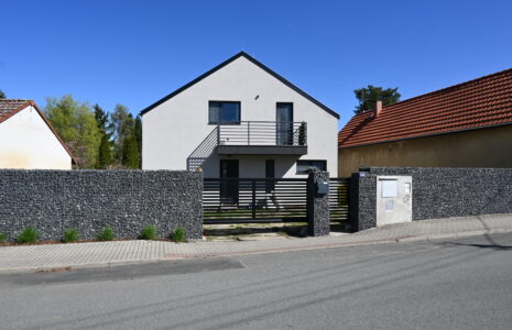 Gabionový plot – RD Jirny