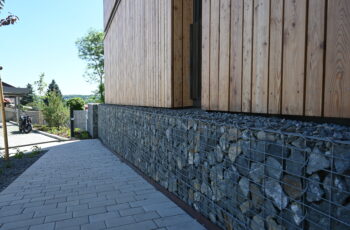 Gabionový obklad - skládáný gabion